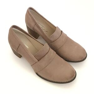 ZAPATO Leather Heels Classic Heeled Loafers Tan Women’s Size 9.5 EU 40